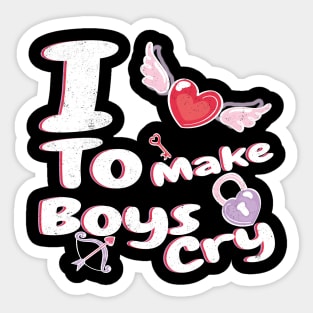 I Love To Make Boys Cry Sticker